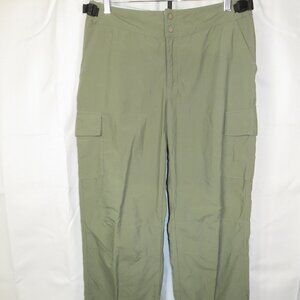 Patagonia Green Nylon Mid Rise Hiking Cargo Pant Outdoor Womens Size M